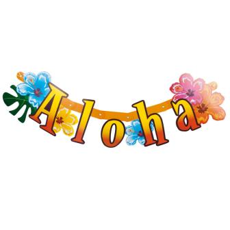 Buchstabengirlande "Aloha" 83 cm 
